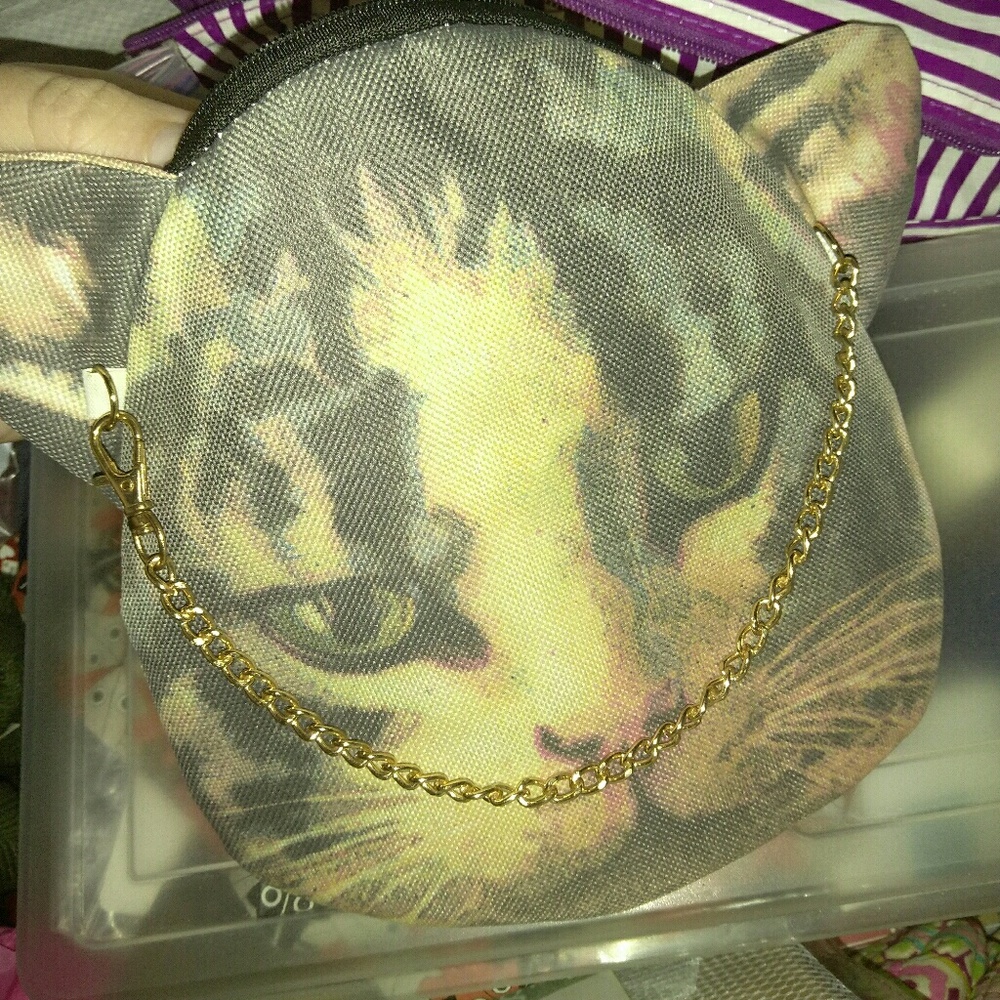 NEW NOVELTY CAT FACE HANDBAG
